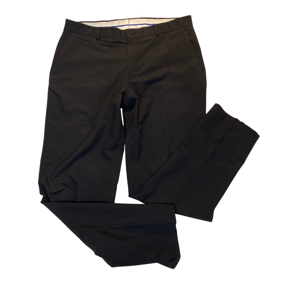Slazenger Golf Performance Pants Men's‎ 36x32 Black Stretch Flat Front